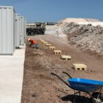 Instalación soportes para contenedores