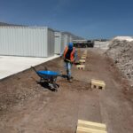 Instalación soportes para contenedores