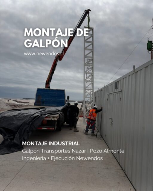 Nuevo galpón industrial para Transportes Nazar en Pozo Almonte.

¿Tienes un proyecto industrial en carpeta?
Hablemos. Cotiza tu galpón en el link de la bio.

#Newendos #GalponesIndustriales #PozoAlmonte #ConstruccionIndustrial #EstructurasMetalicas #TransportesNazar #ObrasNewendos #Tarapacá #IngenieriaChilena