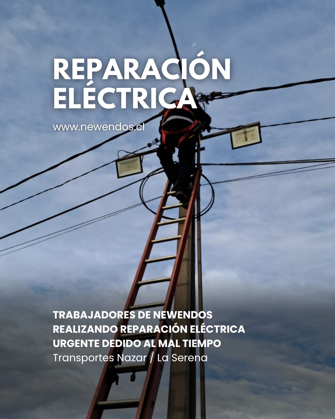 ⚠ Corte eléctrico por lluvia en La Serena | Reparación eléctrica urgente Transportes Nazar @transpnazar 

Después del temporal en La Serena, se produjo una falla eléctrica en este terreno.

Trabajo de emergencia Newendos: diagnóstico de corte, secado y reparación. Dejamos la instalación energizada y segura.

#reparacionelectrica #temporal #LaSerena