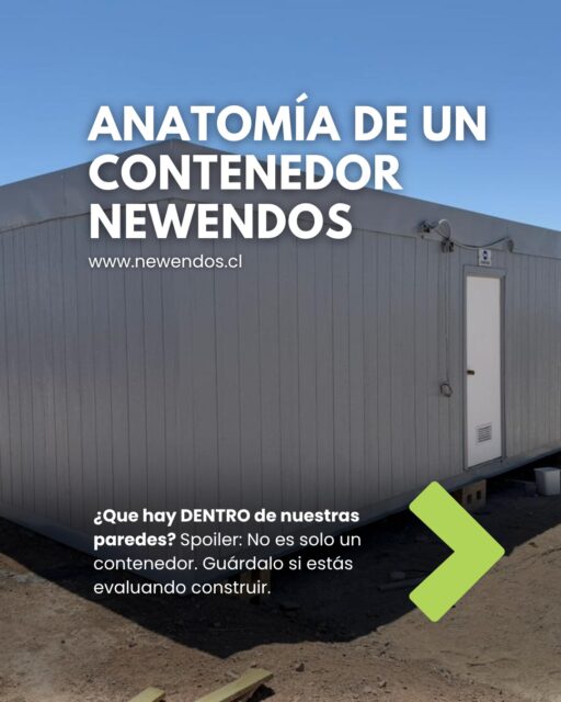 Te muestran la foto bonita por fuera. Nosotros te mostramos lo que importa: por dentro. 

Un container sin este sistema es una caja fría con condensación. Un Newendos es una vivienda con norma térmica.

Guarda este carrusel si estás comparando presupuestos. Es tu checklist para no equivocarte. 

#arquitecturachile #casascontenedor #construccionmodular #aislaciontermica